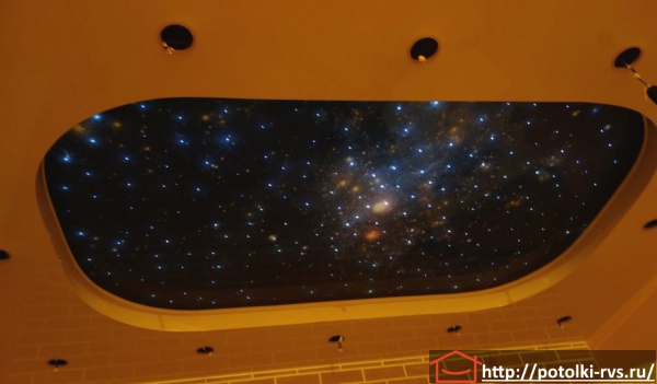 Натяжные потолки в виде неба