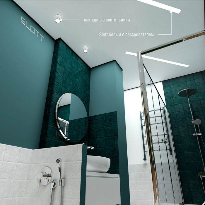 Натяжные потолки в ванную комнату