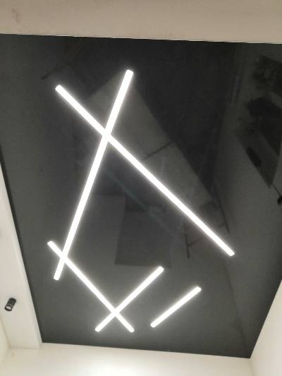 Черные натяжные потолки